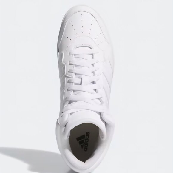 NWB- Adidas "HOOPS 4.0" MID SHOES- Cloud White on White- Men, Size:11 - Picture 8 of 12